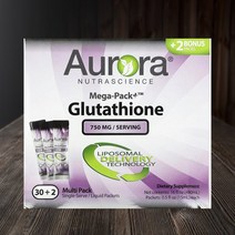 오로라뉴트라사이언스 글루타치온 750 mg 액상 개별 포장 32개 각 15 ml, 480ml, 1개