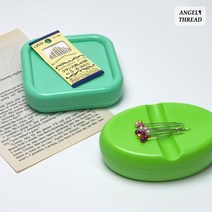 자석 핀봉 마그네틱 핀홀더 바늘방석 핀쿠션 시침핀, 사각_자석핀쿠션, 1개