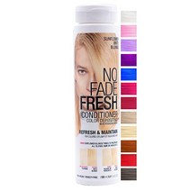 NO FADE FRESH Hot Pink 헤어 컬러 디포짓 컨디셔너 모발을 하기 위한 BondHeal 본드 리빌더 포함 - 비건 크루얼티프리 브라이트 핑크 유지 염료 염 파라벤 1, Sunflower Bright Blonde