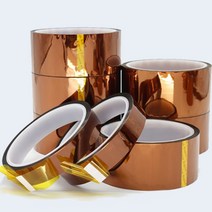 공업용테이프 내열마스킹 공업용 실리콘테이프 내열테이프 캡톤테이프 고열테이프 테이프 3d프린터부품 고온테이프, 캡톤테이프-40mm