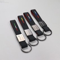 BELUCAR 트레일블레이저 스마트키 키링 스웨이드 버클 국가 국기 삼선 열쇠 고리 전화번호 각인 주문 제작 키홀더 차량 악세사리 튜닝 몰딩 용품 전용, M스타일
