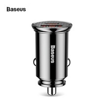 베이스어스 30W PPS 차량용 스마트폰 노트북 충전기 시거잭 블랙 화이트, 블랙(CCAL-YS01)