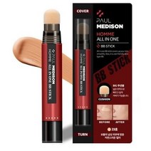 폴메디슨 옴므 올인원 톤업 퍼펙트 커버 휴대용 비비스틱 SPF50 PA    7.5g, 23호, 5개