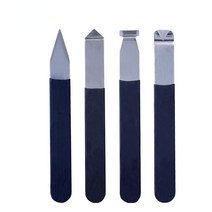 도예도구 도자기재료 도예재료4/8Pcs 스테인레스 스틸 도자기 클레이 세라믹 조각 도구 왁스 Fettling 트리, 01 4Pcs