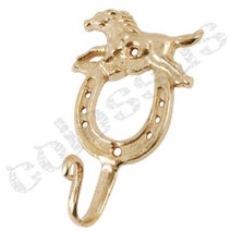 콜로서스 주물옷걸이 말편자 골드 벽면후크