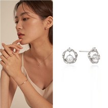 클루(CLUE) 당일배송 [Before Sunset] 선셋 스톤 실버 귀걸이 CLER20573PWW