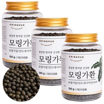 인도 기적의나무 모링가 환 MORINGAOLEIFERA 세계 10대 슈퍼푸드 식품, 3개, 150g