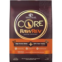 Wellness CORE RawRev Grain Free Adult Dry Dog Food Freeze Dried Meat Kibble Turkey 10 lb Bag