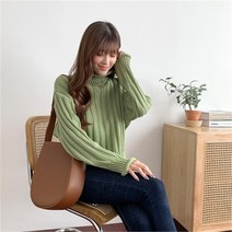 몬말리 몬말리 루즈 핏 골지 터틀 하이 데일리룩 (9189989)