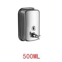 벽에 장착 된 비누 디스펜서 비누 버블 자동 액체 욕실 샤워 핸드 젤 샴푸 디스펜서 레스토랑 호텔, 500ml, 1개
