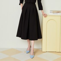 JJ지고트 턱 A라인 롱 스커트 GN4P0SK43