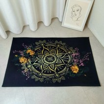 로맨틱 플라워 타로 스프레드천 러그 매트, (대) 세로 60cm × 가로90cm