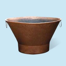 노변타원분 조경 화단 거리화분 도로화분 800파이, 고동색