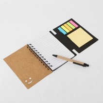 스마일 볼펜+수첩+메모지 유선노트 메모수첩 이쁜수첩