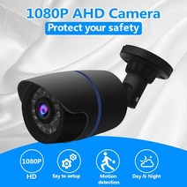 ahd 카메라 720p 1080p 4mp 5mp 아날로그 감시 고화질 적외선 야간 cctv 보안 홈 야외 총알 2mp, ahd 1080p 전원 추가, 단짝, 2.8mm