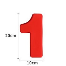 몰드 베이킹틀 4인치 8인치 숫자 케이크 실리콘, 8인치 숫자 1개