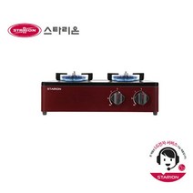 스타리온 SG-G231BFHJ 2구 가스레인지 실버/레드 LNG/LPG LG서비스 SH, 레드, LPG
