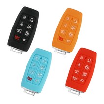 리미트 제네시스 GV80 GV70 G80 8버튼 스마트키 실리콘 차키 케이스 키링 키홀더 VA-S46, 블랙