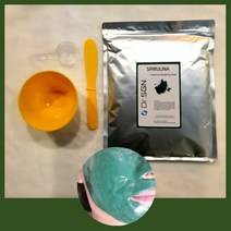 [에스지엔바이오] 스피루리나모델링팩 1000 함량높은 스피루리나모델링팩 스피룰리나플라텐시스가루 50000PPM 스피루리나고무팩 SGN 스피루리나 인텐시브 모델링 원스뷰티몰, 선택1 (고무볼+스파츌라+계량스푼)