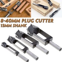 각끌기 드릴비트 나무 홈파이 조각도 우드카빙 목공 8-40mm 직선 및 원형 목재 플러그 홀 커터 플러그 커팅 드릴 스틸 나이프 로그 장부 코르크 드릴링 도구, 20mm