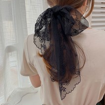 춘게엘 분위기 레이스 롱 스몰 스카프 스몰 넥타프 얇은 머리띠 벨트L950