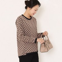 마담센스 씨앤 프린트 티 MT9073 미시 캐주얼룩 빅사이즈 블라우스