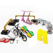 핑거보드 tech finger scooter 두 바퀴 미니 램프 부품 세트 finger bmx fingertip bikes fingerboard 데크, 초록