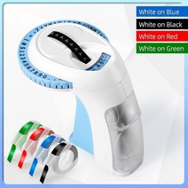휴대용 3D 점자 라벨 기계 레터링 양각 라벨러 6 롤 테이프 가정용 DIY 공예 쉬운 사용, 1 Printer 4 Tapes 1