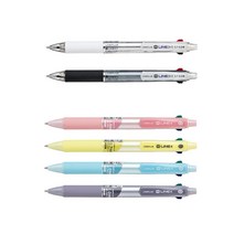 라인플러스 M-LINE 샤프식볼펜. 4색볼펜 UV인쇄무료 맞춤제작가능, 4색볼펜 스카이블루 0.7