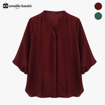 아날도바시니 밴드와이넥 블라우스 AS09BL04M