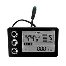 전기자전거 디스플레이 범용 스마트 s866 243648v mtb 속도계 스쿠터 부품 전자 자전거 lcd 미터, 밝은 회색