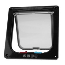 고양이 방묘창 방충망 문 안전문 방묘문 강아지 출입문 이중문 펫도어 칸막이 애견문 안전 펜스 방향 잠글 수있는 개 보안 플랩 도어 플라스틱 동물 애완 동물 개 애완 동물 용품, XL, c