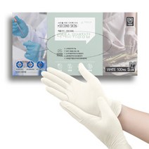 프로덕트랩 식품용 라텍스장갑 S 100매 요리용 고무
