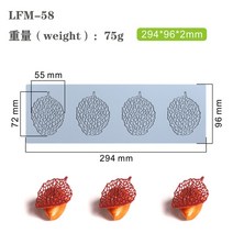 잎사귀 나뭇잎 실리콘 몰드 초콜릿 초코렛 시트 가니쉬, 3번 75g LFM58