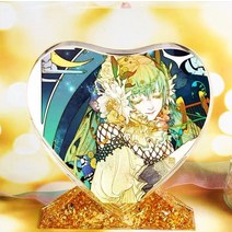 UV 레진 아트 공예 하트 상패 기념패 실리콘 몰드, 단품