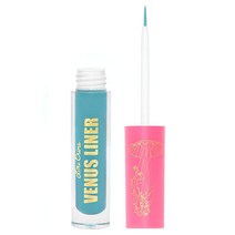 Lime Crime 비너스 피그먼트 리퀴드 아이라이너 정밀 브러시 오아시스코발트 블루 - 울트라 매트 수성 포뮬라는 오래 지속되고 얼룩 방지 및 빠른 건조 비건 동물 실험 없음 8, Butterfly (Bright Aqua)