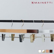 메이네티 원목 하의 옷걸이 3P 33cm 4종 택1, White/Gold