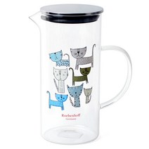 토탈하우스 레벤호프 내열유리물병 1300ml 냉장고물병 유리물병, 캣츠7-레벤호프-내열유리물병-4269