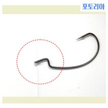 포토리아 광어다운샷채비 와이드갭훅 스트레이, 스트레이트 훅 4／0