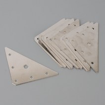 코너부분 연결용 삼각 평철 10p 철물경첩
