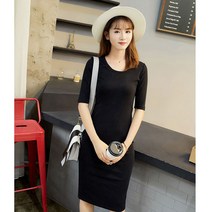 한장이면 외출 끝! 가성비 좋은 봄여름 7부 반팔 원피스, 프리 그레이, 본상품선택