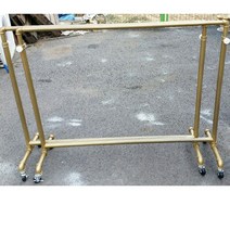 골드 외 7색상 옷가게 이동식 수도관 행거 파이프 옷걸이 주문제작, 가로 100cm, 핑크