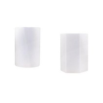 실리콘 초는 육각형을 만드는 에폭시 주물 형 큰 왁스 초를 주조합니다+실리콘 초는 실린더를 만드는 에폭시, 실린더 육각형, 하얀