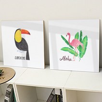 [천삼백케이] [꾸밈] cj762-아크릴액자트로피칼아트(동물)