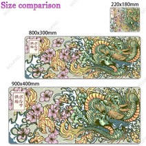 드래곤 마 패드 흑백 데스크 매트 Playmat 노트북 일본 애니메이션 게임 키보드 고무 패드 패드 테이블 매트 Pc 러그, 600x350x2mm, 8