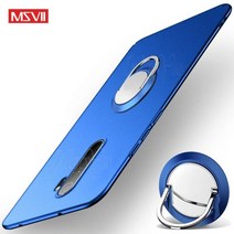 Redmi Note7 Note8 프로 케이스 MSVII 하드 Xiaomi Note 8 Pro 커버 매트 참고 7, Blue With Ring, 블루