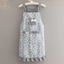 WANHAN 예쁜 H형 앞치마 식당 주방 앞치마 기름때 방지, 그레이