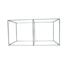 와이즈앤조이 미니 비닐하우스 활대 파이프 조립식 골조 소형 이동식 아연 도금, 길이5mx높이2mx폭2.5m