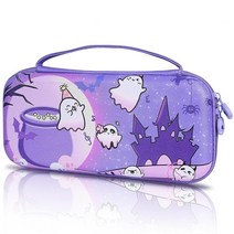 TIKOdirect Carrying Case for Switch & OLED Mode Cute Portable Travel Bag with 12 Game Card Slots In, Purple Skull