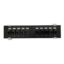 네트워킹 도구 Patch Panel CAT6 10 Port Support 1U Network UTP 19inch Wallmount or Rackmount Punch Do, 01 Black